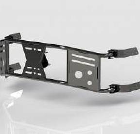 Калитка под запаску BMS Alfa для UAZ Patriot 2008-20, покрытие Line-X + цинкование