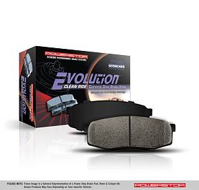 ТОРМОЗНЫЕ КОЛОДКИ POWERSTOP ДЛЯ УСТАНОВКИ НА ПЕРЕДНЮЮ ОСЬ AUDI A3 2007-2013 