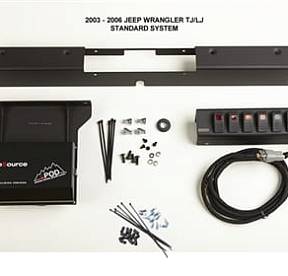 TJ Switch Panel 6 Switch Dual 03-06 Wrangler TJ Amber sPOD