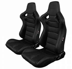 Чёрные спортивные сиденья анатомические серии Elite 