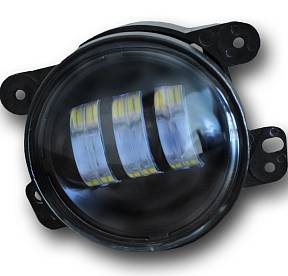 4" LED 30W Replacement Fog Lights for Jeep Wrangler JK 2007-2017