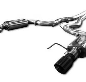 Система выхлопа Cat Back для Dodge Challenger RT 5.7L с черными насадками