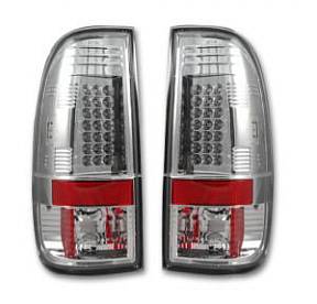 Ford Superduty F250HD/350/450/550 08-16 LED TAIL LIGHTS - Clear Lens