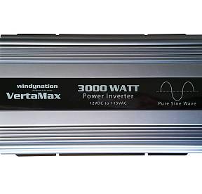 VertaMax 3000 Watt (6000W surge) 12V Pure Sine Wave Power Inverter DC to AC Car, Solar, Off-Grid, RV