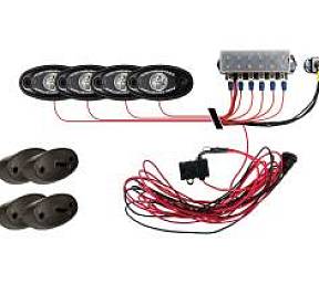 Комплект светодиодных Rock-фар, синий свет