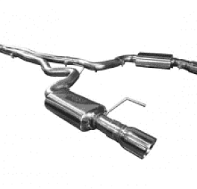 Выхлопная система для Mustang GT 5.0L, OEM x 3'', X-Pipe, полированные насадки