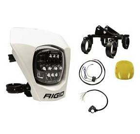 Дополнительный свет для мотоцикла: адаптивная фара RIGID Adapt XE, белый обтекатель