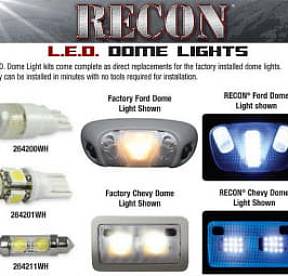 Ford Dome Light Set LED Replacement - Fits Ford Mustang 05-14