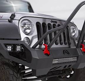 Бампер силовой для Jeep JK 2007-2017 Vengeance  (с защитой Stinger)