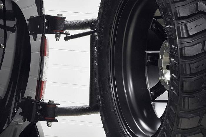 Калитка под запаску BMS Alfa для UAZ Patriot 2008-20, полимерное покрытие + цинкование
