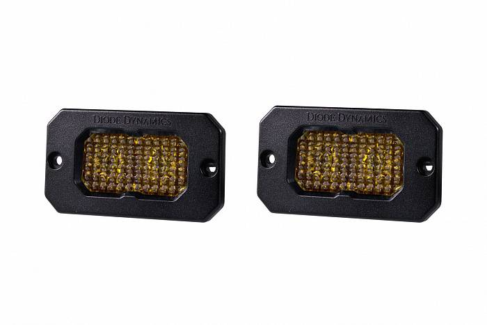 Врезные желтые LED-модули SS2 Sport с янтарной подсветкой, рабочий свет