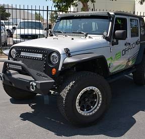 Mesh LED Grill Black For Jeep Wrangler 2007-2017 (no light)