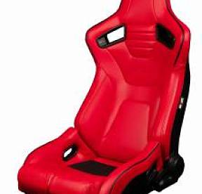Спортивные сиденья анатомические серии Elite-R красные с черной отделкой