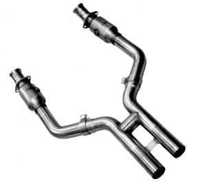 Приемная труба H-Pipe для Mustang GT 5.0L 4V, 2011-2014, 3'' x 2.75''