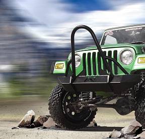 Силовой бампер с креплением лебёдки  для  Jeep TJ/LJ 1997-2006 