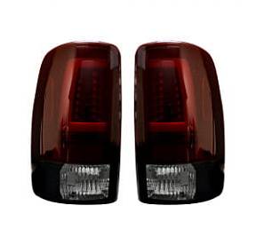 Chevy & GMC Tahoe, Yukon, Suburban, Denali 00-06 OLED TAIL LIGHTS - Dark Red Smoked Lens