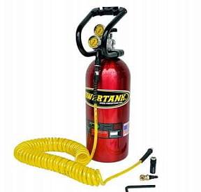 Портативный компрессор с красным CO2 баллоном 10 lb