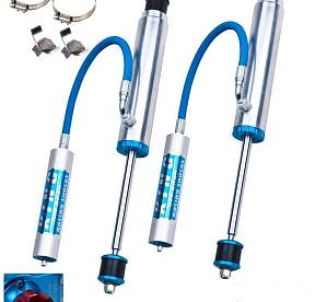 Амортизаторы KING передние для NISSAN PATROL Y61 1997-2010 +2,5",  с резервуаром на гибком соединении  и регулировкой, с лифтом подвески 3"-5"