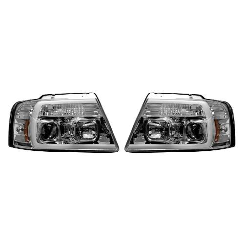 Фары головного света для Ford F150 04-08  - Clear / Chrome