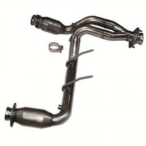 Приемная труба Y-Pipe с High Flow кат. для Mustang V6 4.0L, 2005-2010, 2.5'' x 2.5''