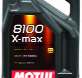 5 л MOTUL 8100 X-MAX 0W-30 для бензиновых и дизельных двигателей