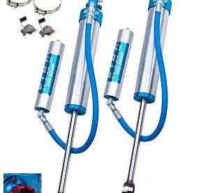 Амортизаторы KING передние для NISSAN PATROL Y61 1997-2010 +2,5",  с резервуаром на гибком соединении и регулировкой, с лифтом подвески 6"