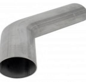 Стальная 1.7 мм труба с изгибом 45⁰, ø4.5" и R=4.0"