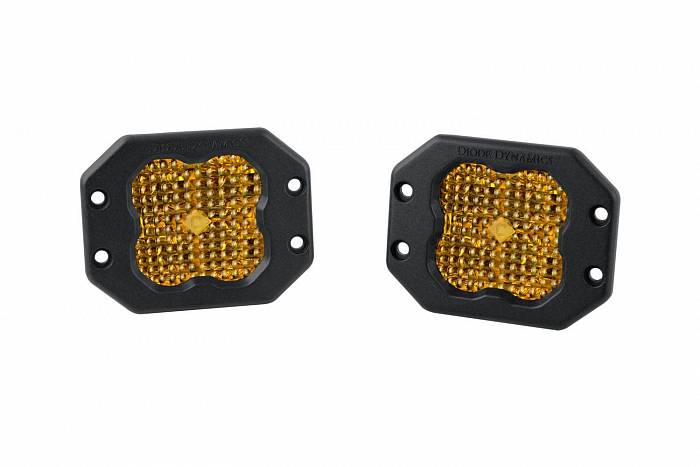 Желтые врезные LED-модули SS3 Pro с янтарной подсветкой, рабочий свет