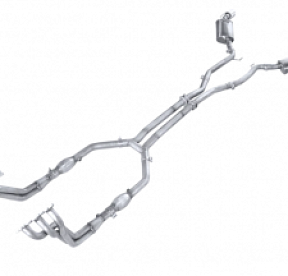 Выхлопная система 1-3/4"×2-1/2'' с катализаторами для Camaro V6, 2010-11