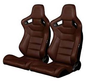 Спортивные сиденья анатомические серии Elite Series Sport Seats - Brown Leatherette