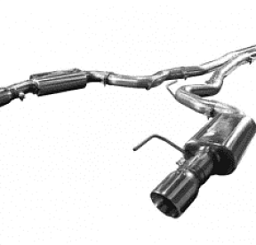 Выхлопная система для Mustang GT 5.0L, H-Pipe, OEM x 3'', полированные насадки