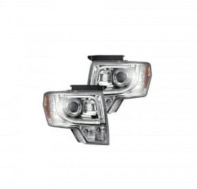 Фары головного света для Ford F150 и RAPTOR 2013-14- Clear / Chrome