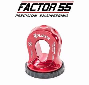 Коуш для синтетического троса 3/8-1/2" - красный