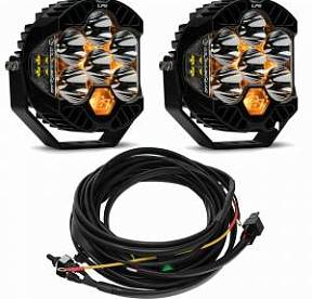 Светодиодные фары дальний свет серия LP6 Pro с проводкой