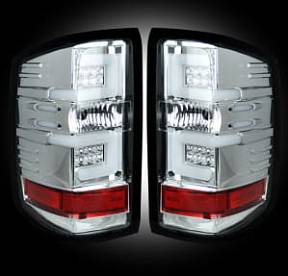 Chevy Silverado 14-17 1500/2500/3500 (Replaces Factory OEM Halogen Tail Lights ONLY - Also Fits GMC Sierra 15-17 Dually Body Style with Factory OEM Halogen Tail Lights ONLY) OLED TAIL LIGHTS - Clear Lens