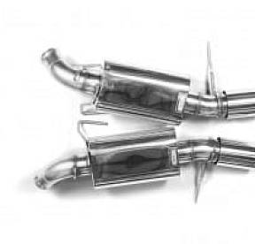 Выхлопная система для Mustang GT/GT500, 2.75'' x 3'', черные насадки