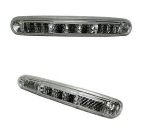 GMC & Chevy 07-13 Sierra & Silverado (2nd GEN) - Red LED 3rd Brake Light Kit w/ White LED Cargo Lights - Clear Lens