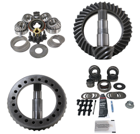 JK Non Rubicon (D44/D30) 4.56 gear package front and rear with Koyo master overhaul kits (Front case required for factory 3.21 ratio only) Revolution Gear