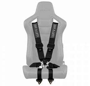 Ремень 6-ти точечный Point 3" FIA Certified Racing Harness - Black