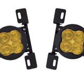 Комплект противотуманных янтарных LED-фар SS3 Sport MR с кронштейнами