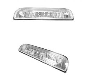 GMC & Chevy 99-06 Sierra & Silverado (Classic Body Style) - Red LED 3rd Brake Light Kit w/ White LED Cargo Lights - Clear Lens