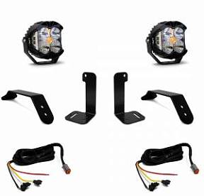 Baja Designs - Комплект LED фар LP4 для бампера Jeep Wrangler JL, с подключением к панели управления