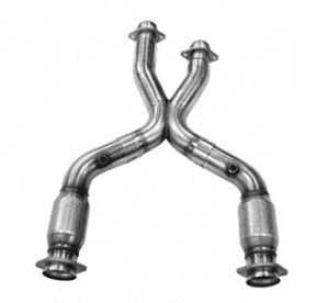 Приемные трубы X-Pipe с кат. для Mustang GT|Cobra, 1999-2004, 2.5'' x 2.5''