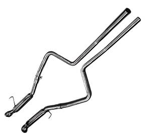 Выхлопная система Mustang GT|Shelby GT500, 4.6|5.4L, 2005-2009, 2.5'' x 2.5''