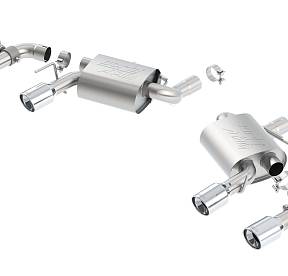 11925 ЗАДНЯЯ СИСТЕМА ВЫХЛОПА REAR SECTION CHEVROLET CAMARO SS V8-6.2L, НАСАДКА №47 — С СИСТЕМОЙ NPP, ЗВУК ATAK