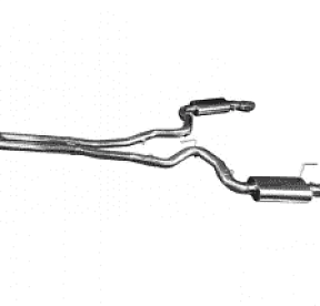 Выхлопная система для установки Mustang GT 5.0L 4V, ø 3'', полированные насадки