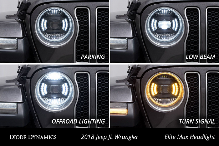 Светодиодные фары головного света для Jeep JL Wrangler 2018-22