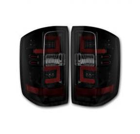 Chevy Silverado 16-17 1500/2500/3500 (Replaces Factory OEM LED Tail Lights ONLY - Also Fits GMC Sierra 15-17 Dually Body Style with Factory OEM LED Tail Lights ONLY) OLED TAIL LIGHTS - Smoked Lens