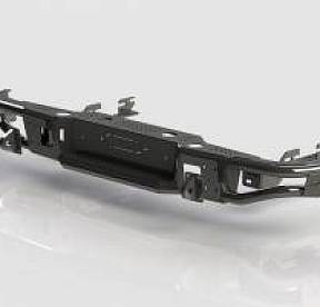 Задний силовой бампер BMS ALFA для Toyota Hilux REVO 2015+, покрытие Line-X + цинкование