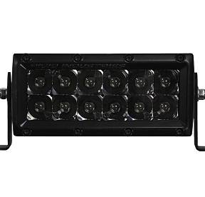 Фара светодиодная RIGID 6" E-серия (12 светодиодов) дальний свет (Чёрная оптика)